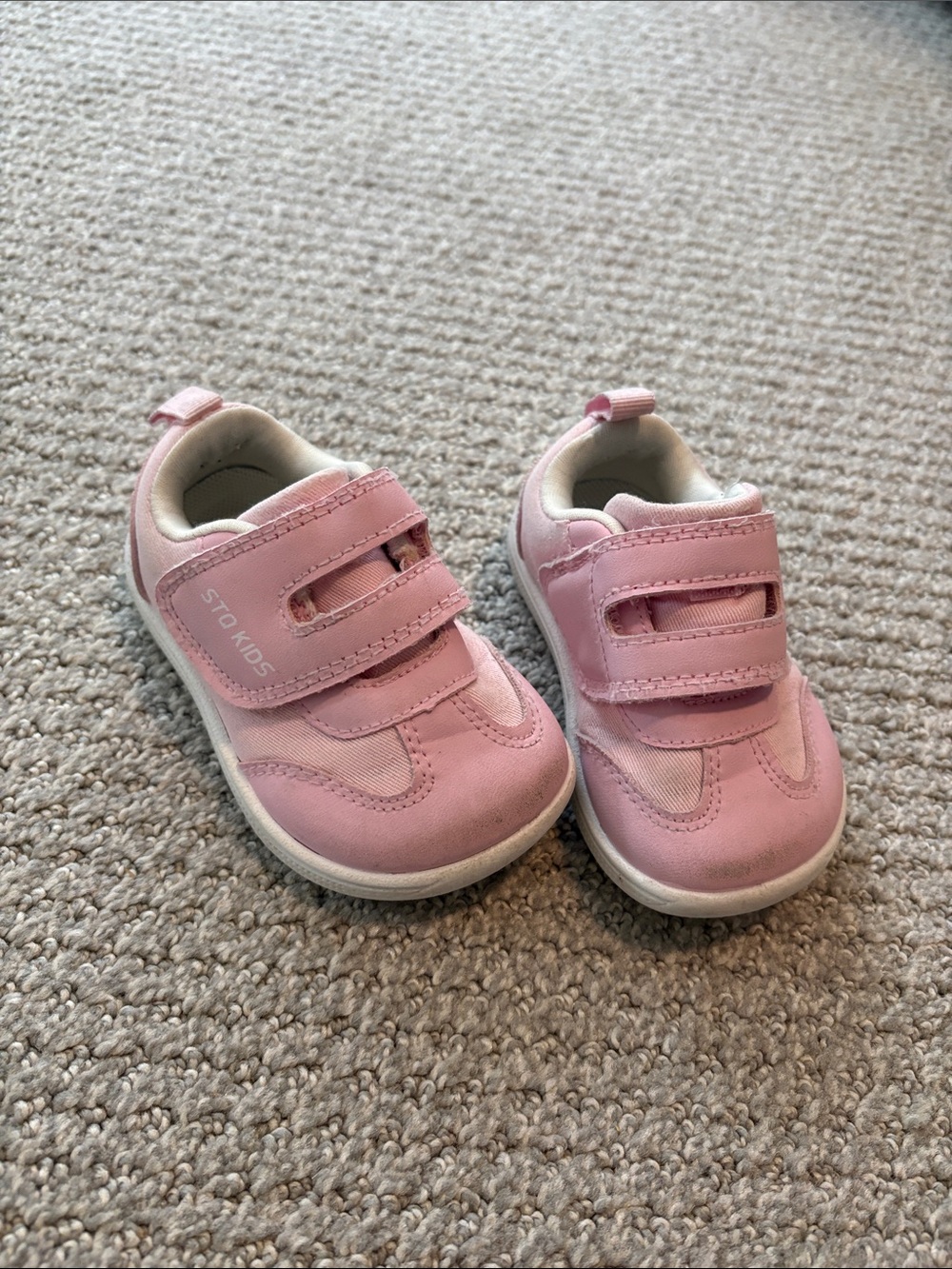 Toddler Pink Velcro Sneakers for Everyday Play